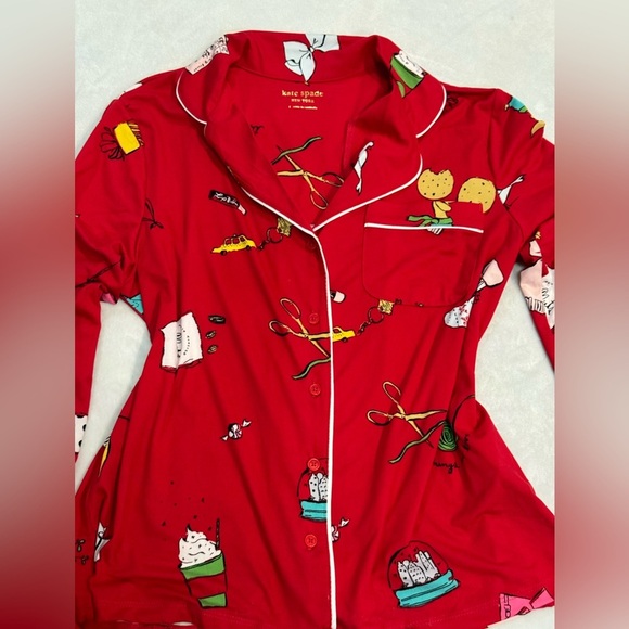 Kate Spade Red Pijama Set - Picture 4 of 12